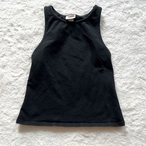 Simple Black Sleeveless Top
